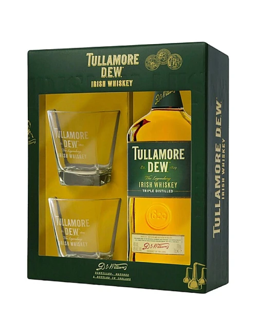 Tullamore Dew Whisky 0,7l + Box + Poháre