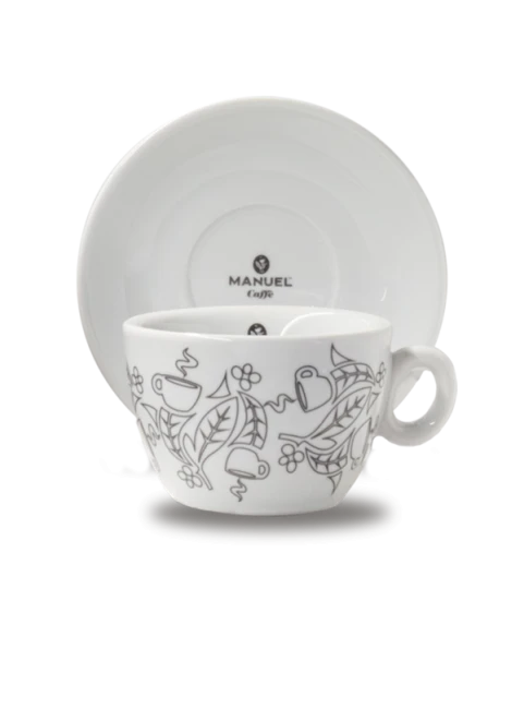MANUEL White Collection Šálka na latte porcelánová 295ml